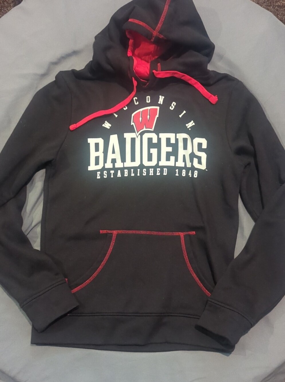 Fanatics Black Hoodie with Red Trim